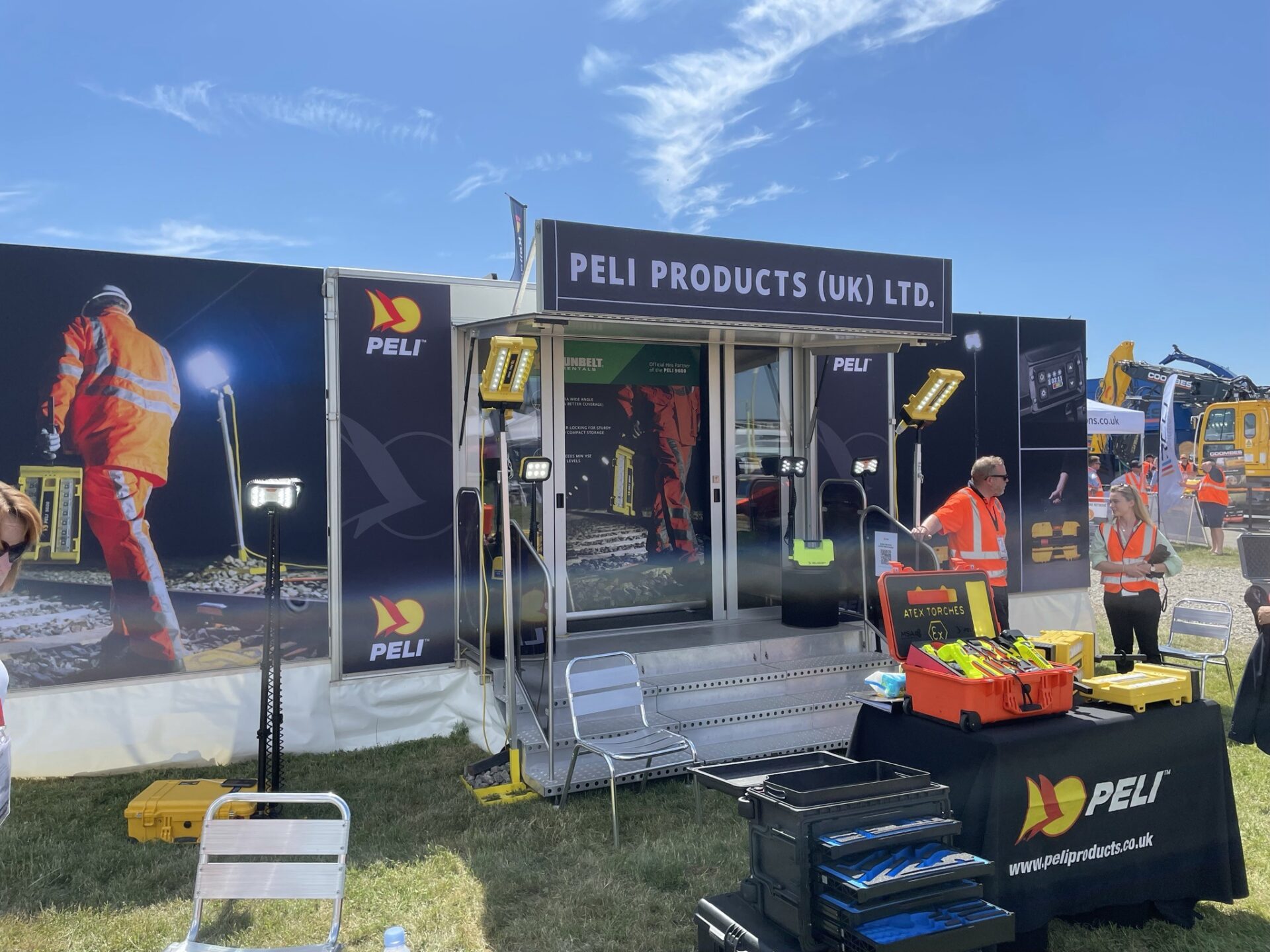 Peli products outdoor event trailer branded