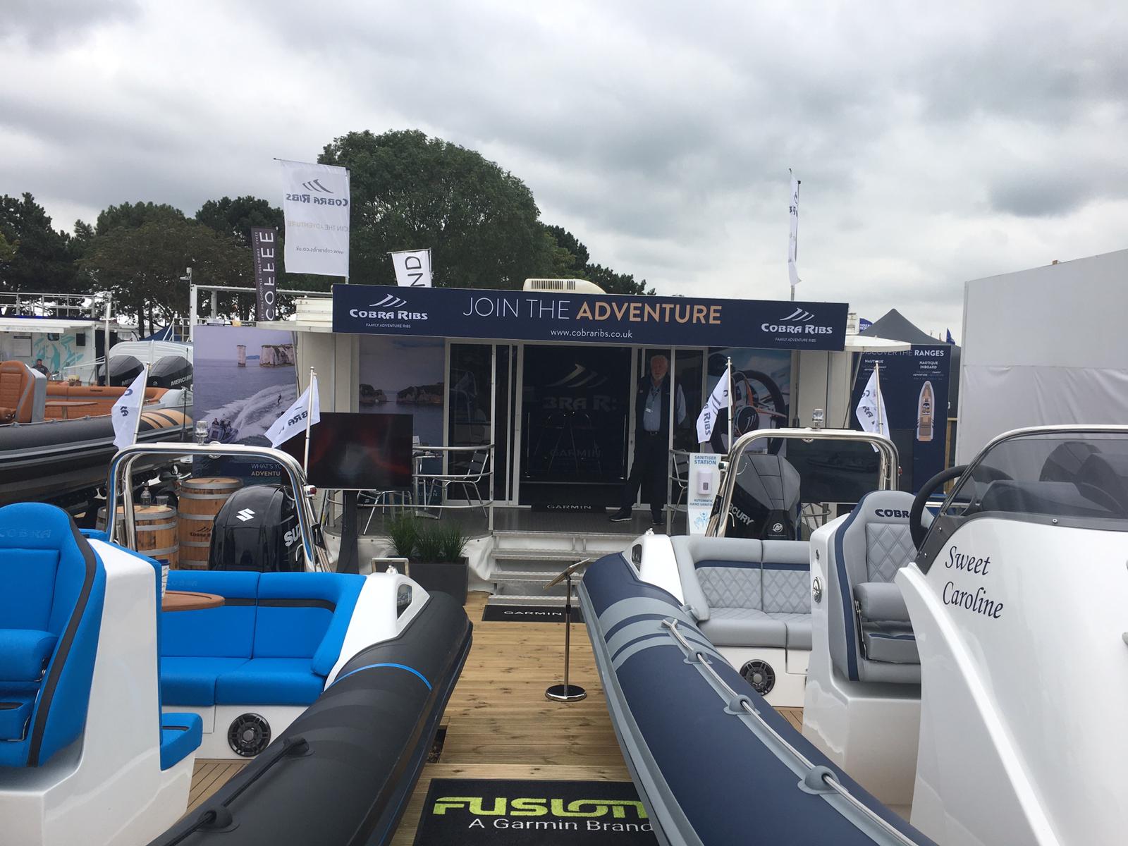 event trailer at Southampton Boat Show